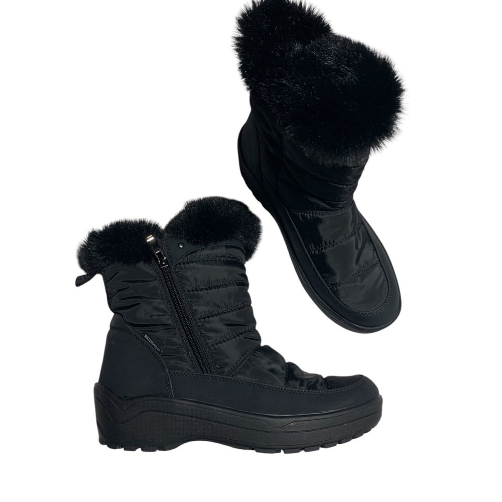 Black‎ Quilted Puffer Winter Boots